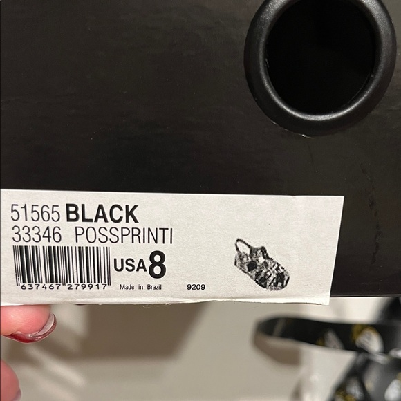 Melissa Coastal Cottage Core Bee black strap Sandals Made in Brazil size 8 - Picture 5 of 7